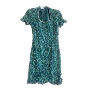Stenay Dresses | Vintage Beaded Cocktail Dress | Green | Size: Women's M Medium